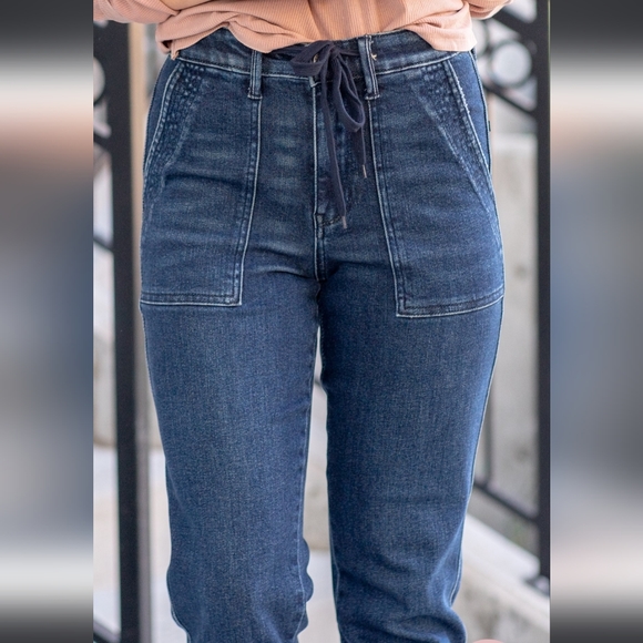 Judy Blue High Rise Double Cuffed Jogger - Picture 6 of 7